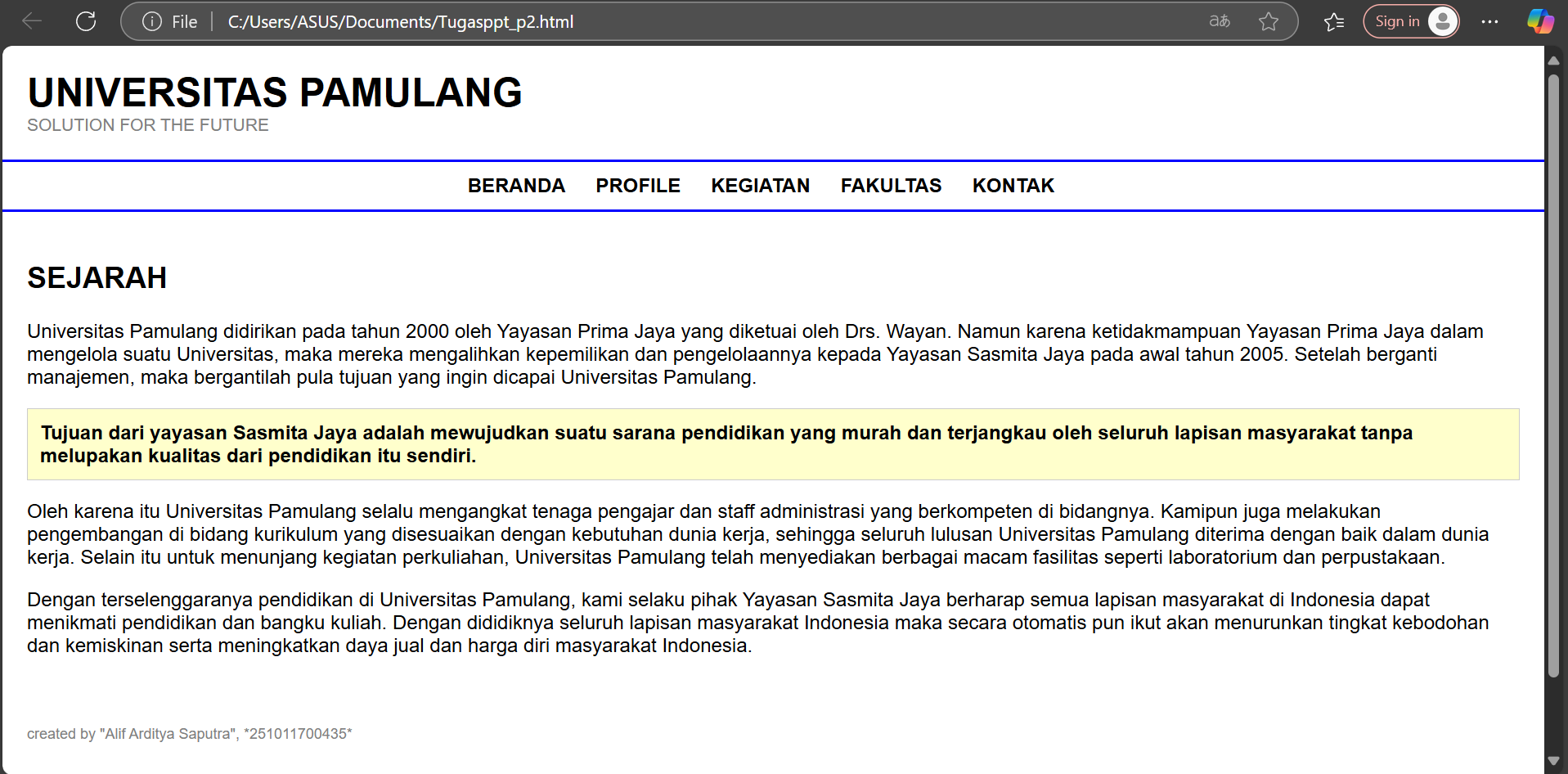 Website Sekolah